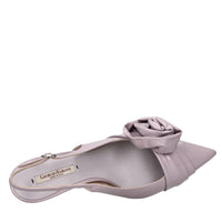 Décolleté slingback in pelle 