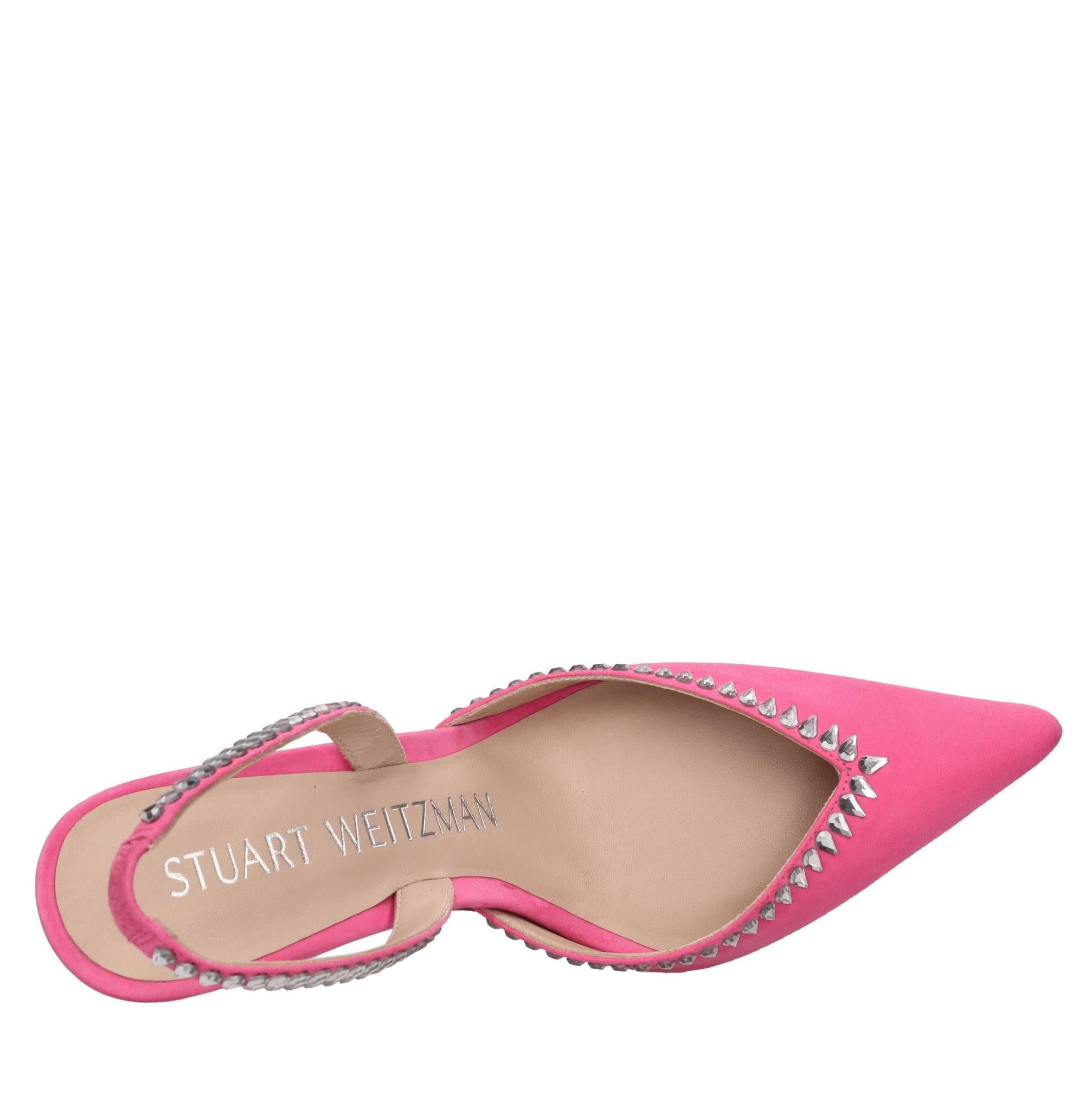 Décolleté slingback in camoscio e pelle 