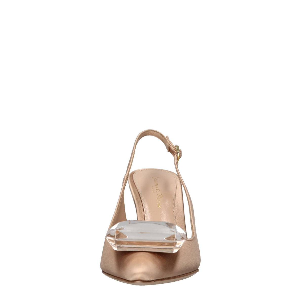 Décolleté slingback modello JAIPUR in raso e pelle 