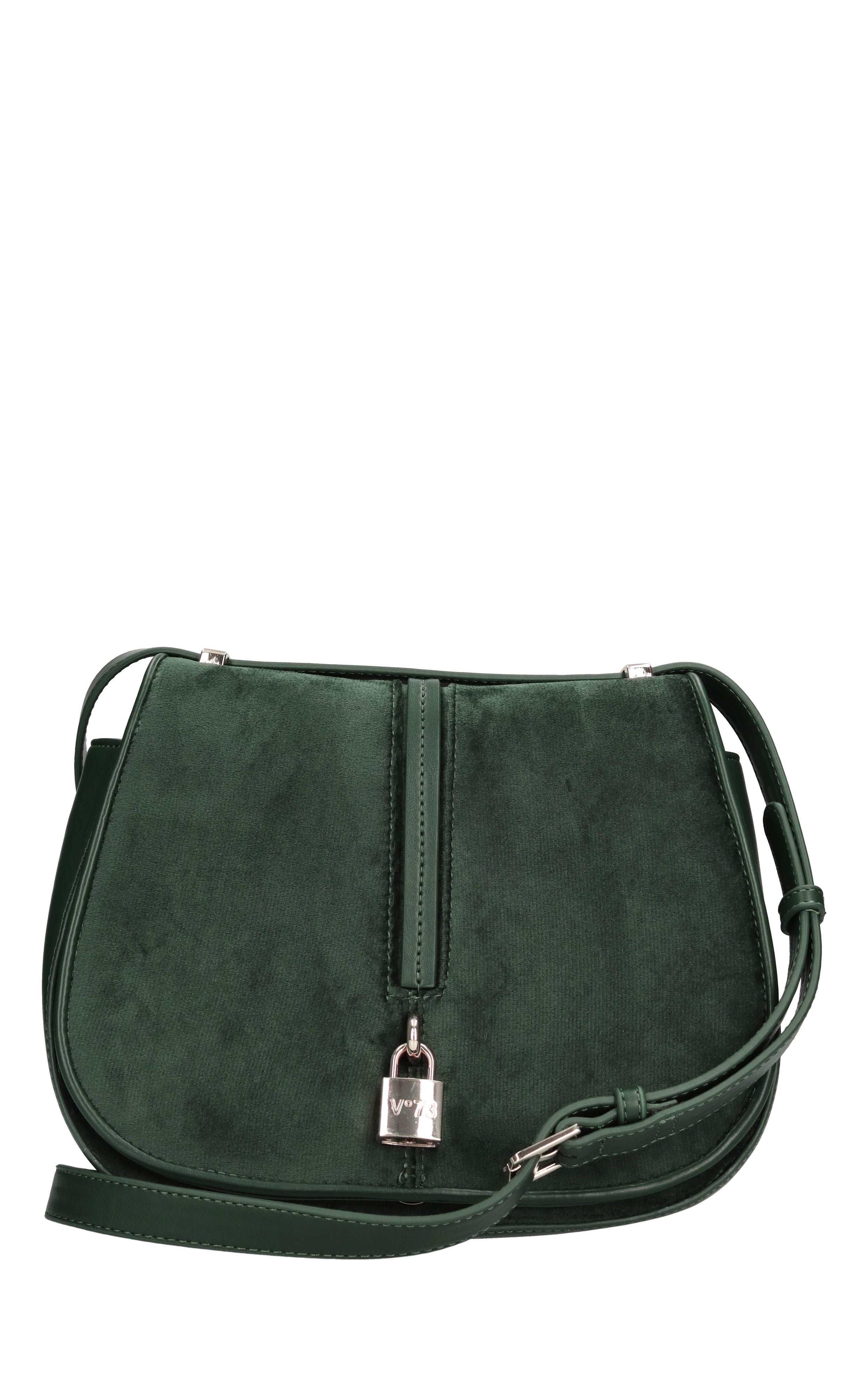 Borsa in velluto ed ecopelle 