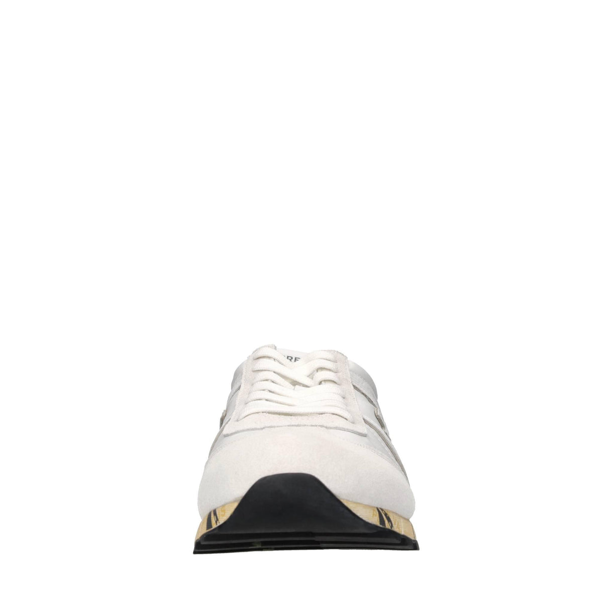 Sneakers in pelle e tessuto 