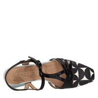 Décolleté slingback in pelle 