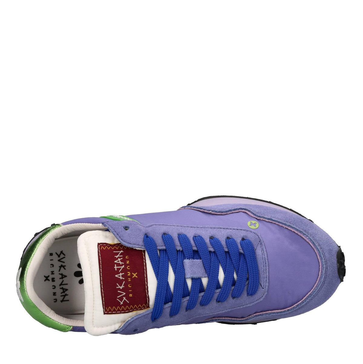 Sneakers in tessuto e camoscio 