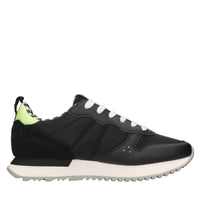 Sneakers in camoscio pelle e tessuto 
