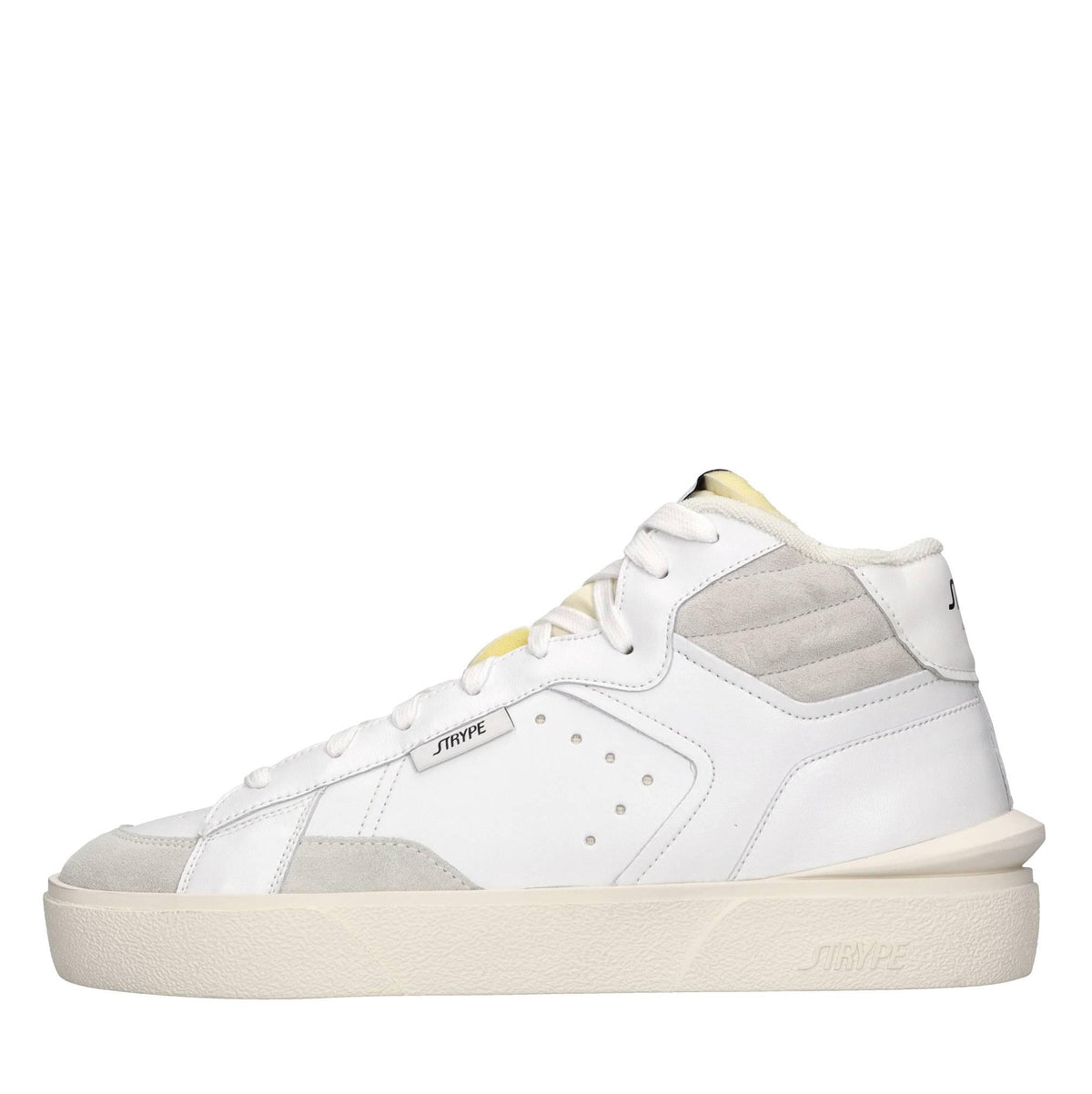 Sneakers in pelle e tessuto 