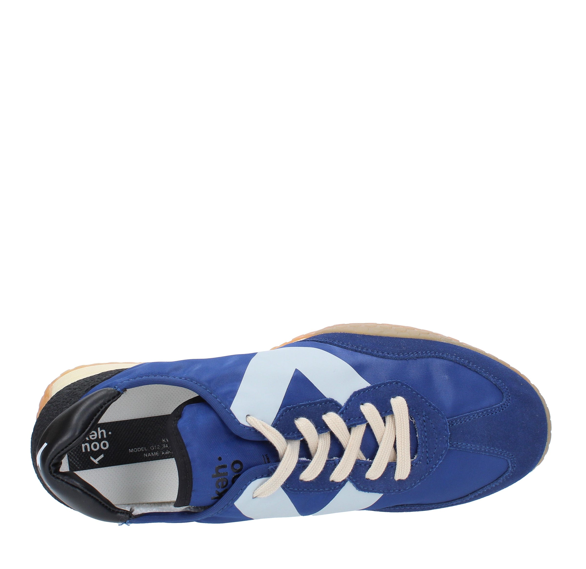 Sneakers in camoscio tessuto e gomma 
