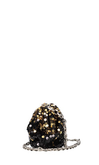 Borsa in tessuto e strass 