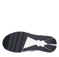 Sneakers in camoscio pelle e tessuto 
