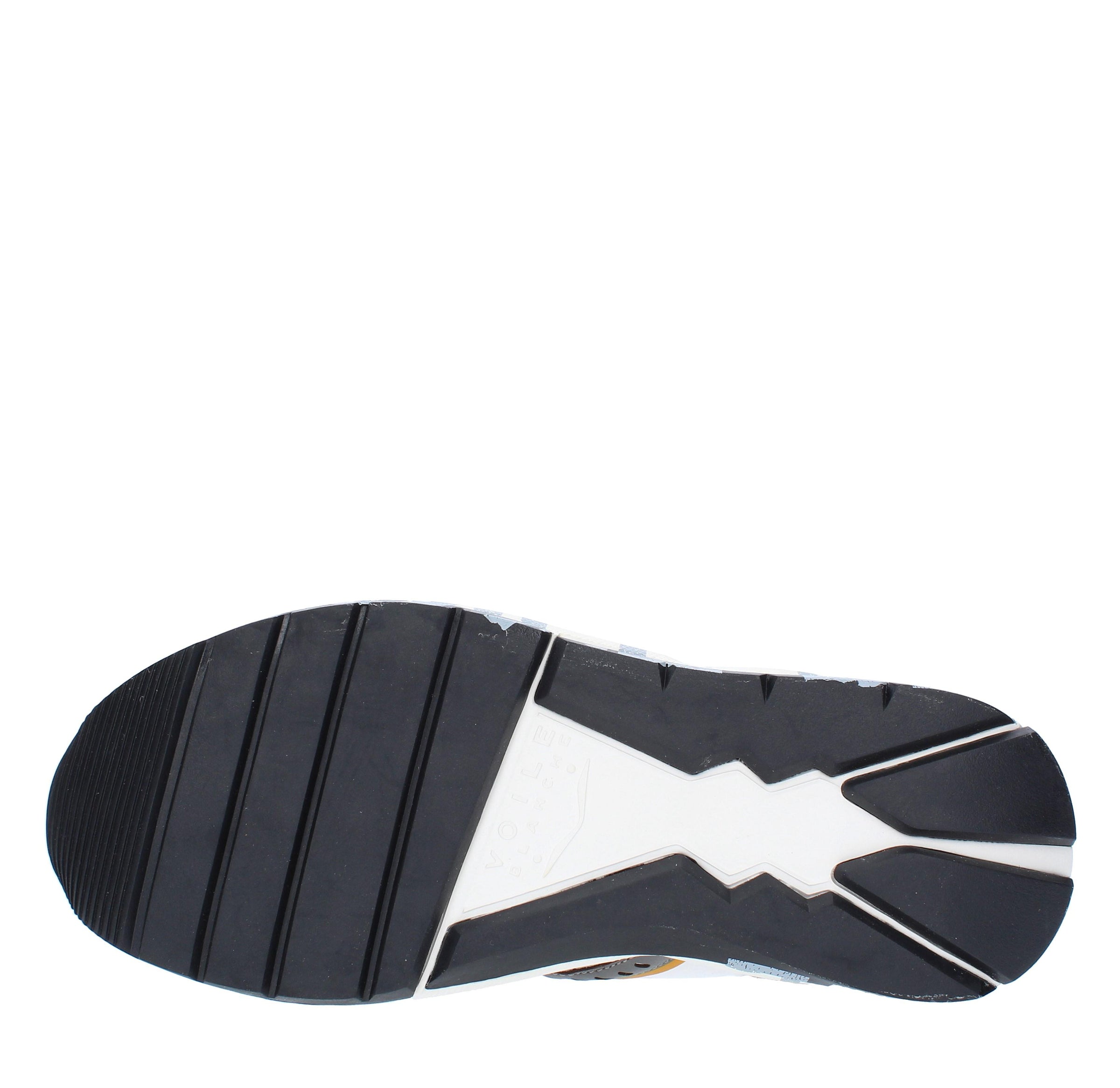 Sneakers in camoscio pelle e tessuto 