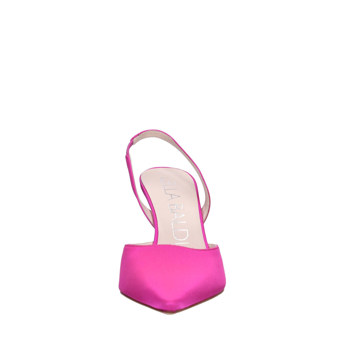 Décolleté slingback in raso 