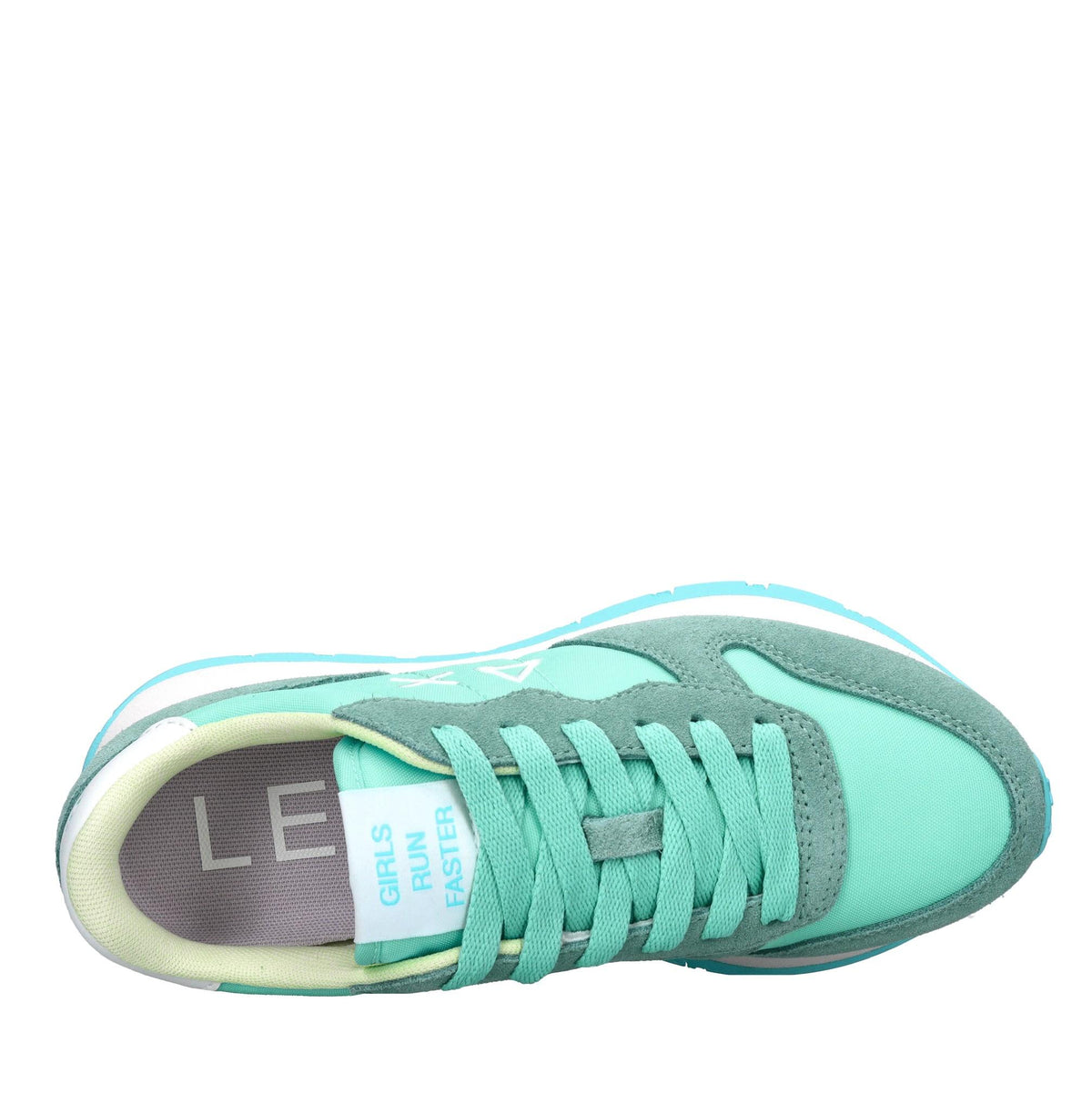Sneakers in camoscio e tessuto 