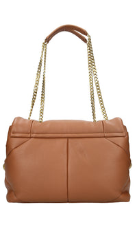 Borsa in ecopelle con borchie 