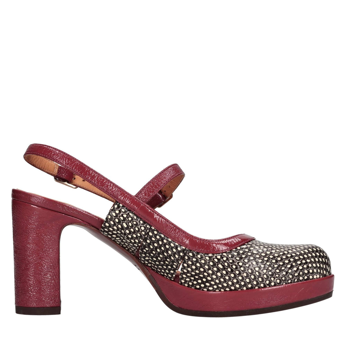 Décolleté slingback in pelle modello Junak Lexus 