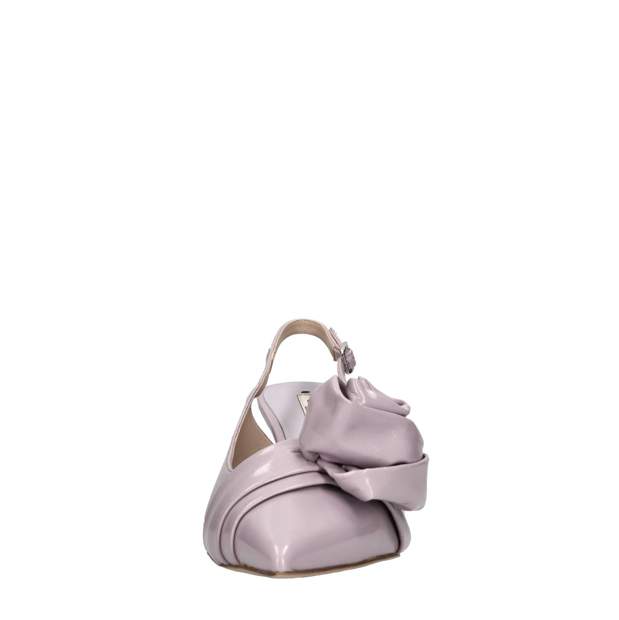Décolleté slingback in pelle 
