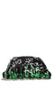 LA CARRIE Fabric and rhinestone bag