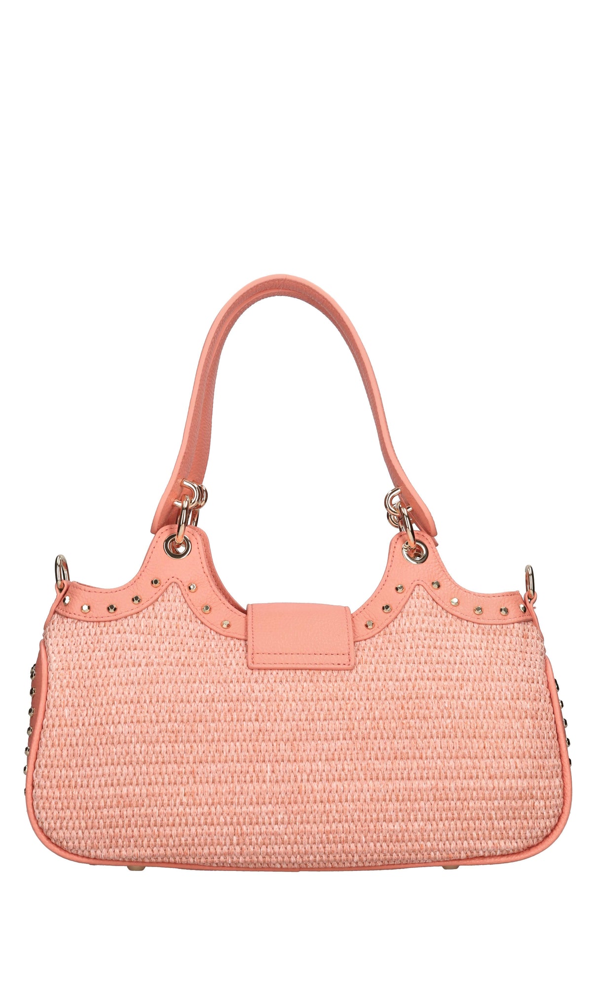 Borsa Romantic Ilary in pelle e rafia 