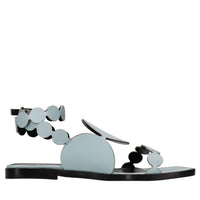 Sandali flat in pelle 