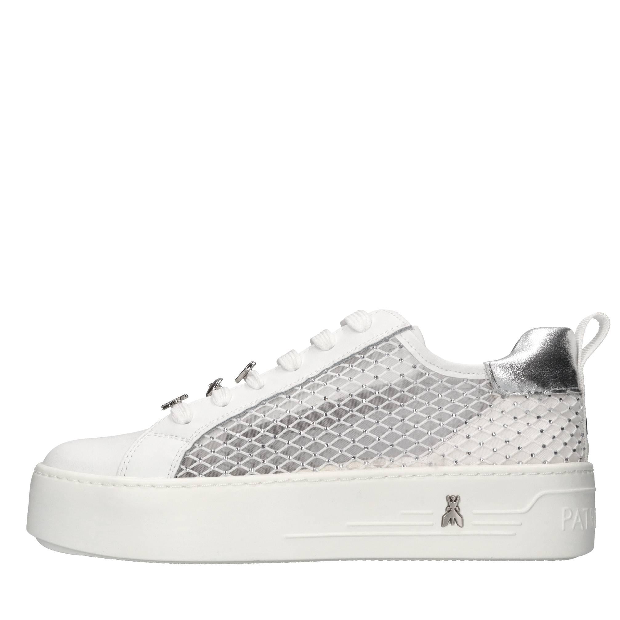 Sneakers in pelle e tessuto 