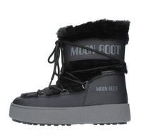 Stivaletti da neve modello LTRACK FAUX FUR MOON BOOT in ecopelliccia e nylon tecnico idrorepellente 