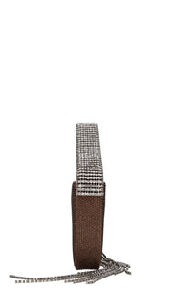 Borsa in raso e strass 