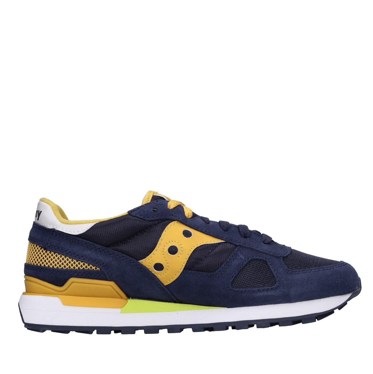 Sneakers in camoscio e tessuto 