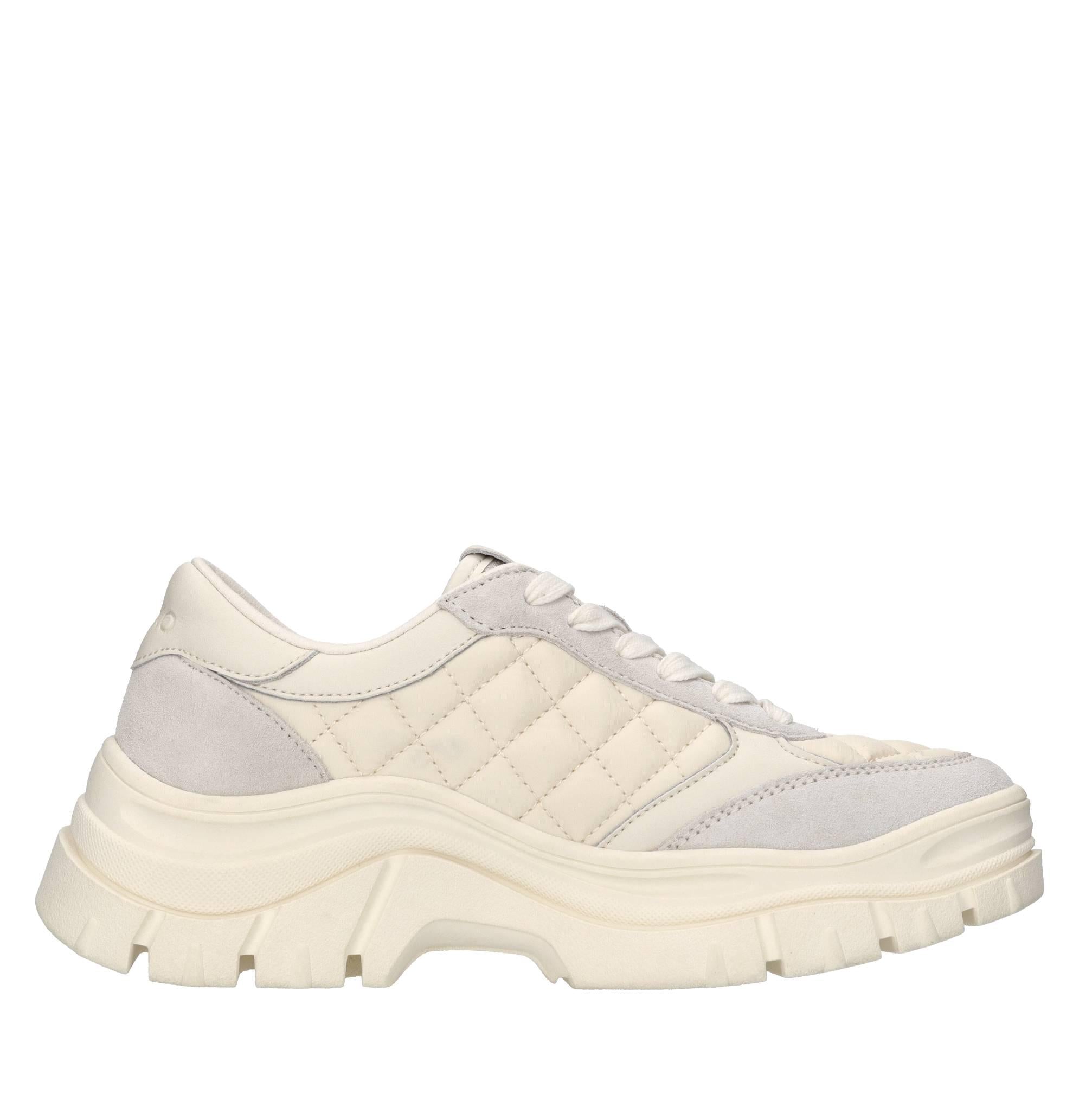 Sneakers in pelle,camoscio e tessuto 