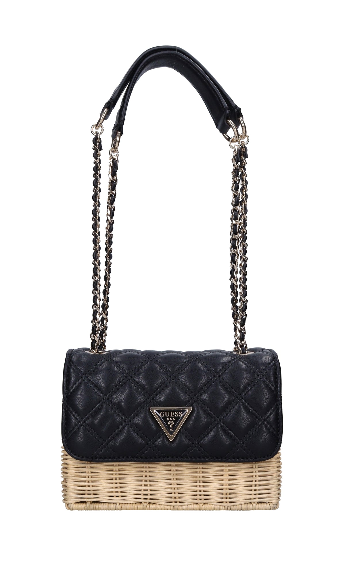 Borsa in ecopelle e midollino 