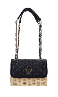 Borsa in ecopelle e midollino 