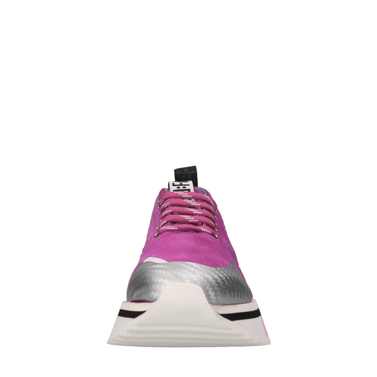 Sneakers in camoscio e tessuto 