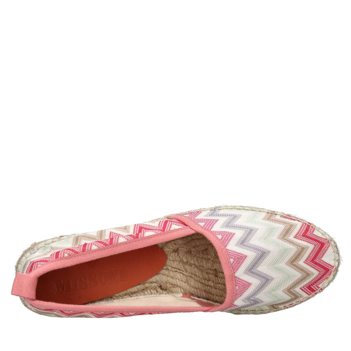 Espadrillas in tessuto zig zag 
