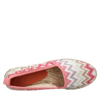Espadrillas in tessuto zig zag 