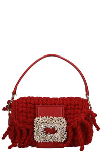 Borsa mini Mia in tessuto e pelle 