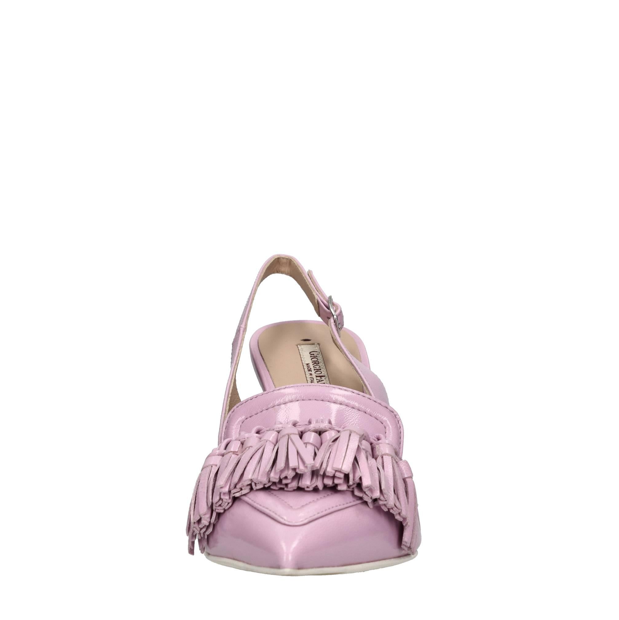Décolleté slingback in pelle 