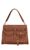 LA CARRIE ROCK POCKET MED. leather bag with studs