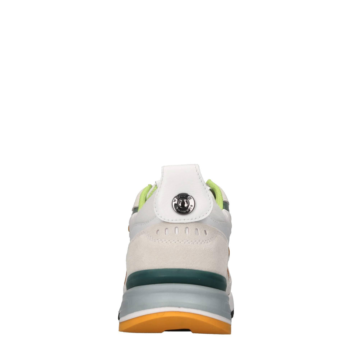 Sneakers in pelle e tessuto 