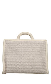 Borsa Malibu in rafia ed ecopelle 