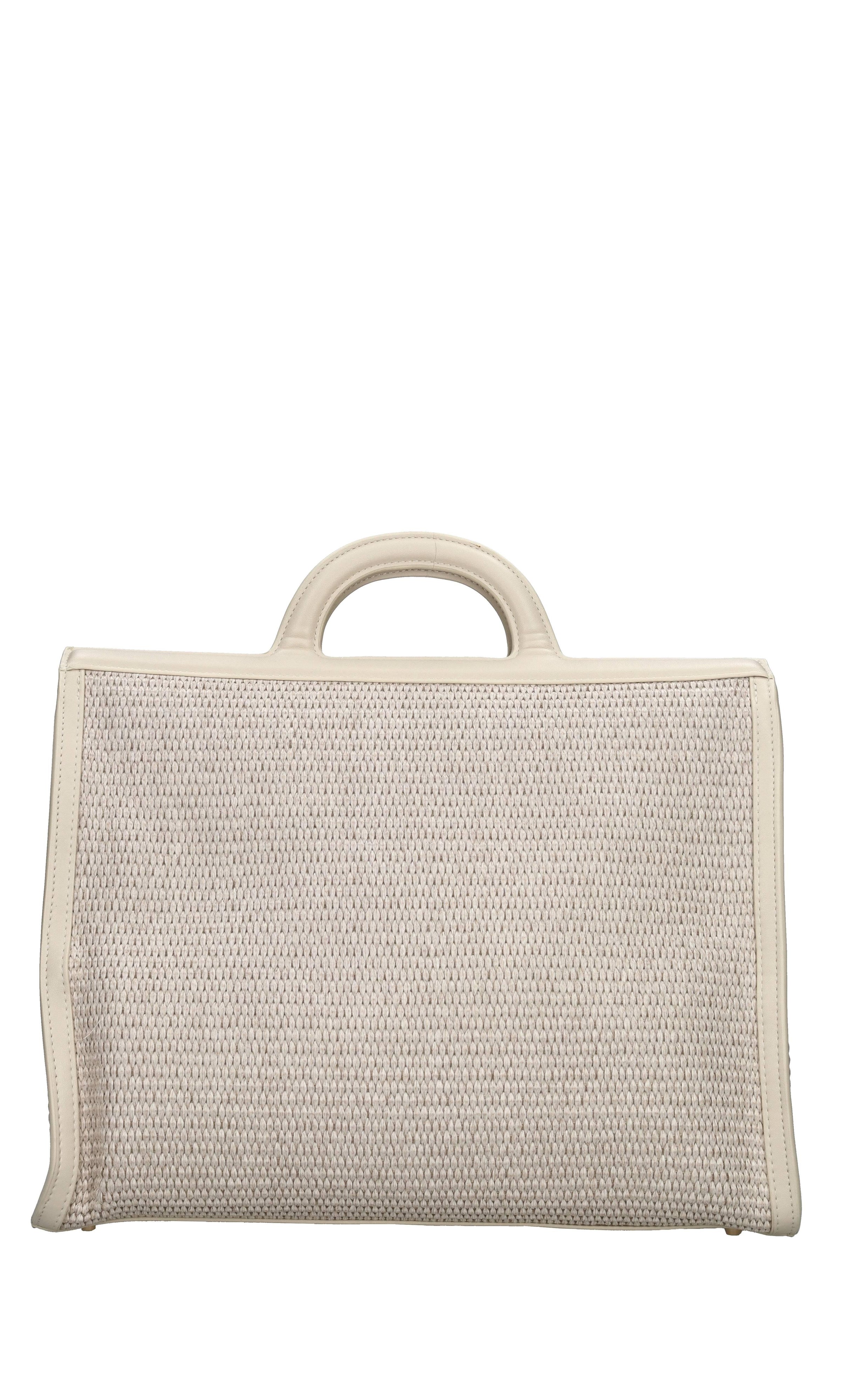 Borsa Malibu in rafia ed ecopelle 