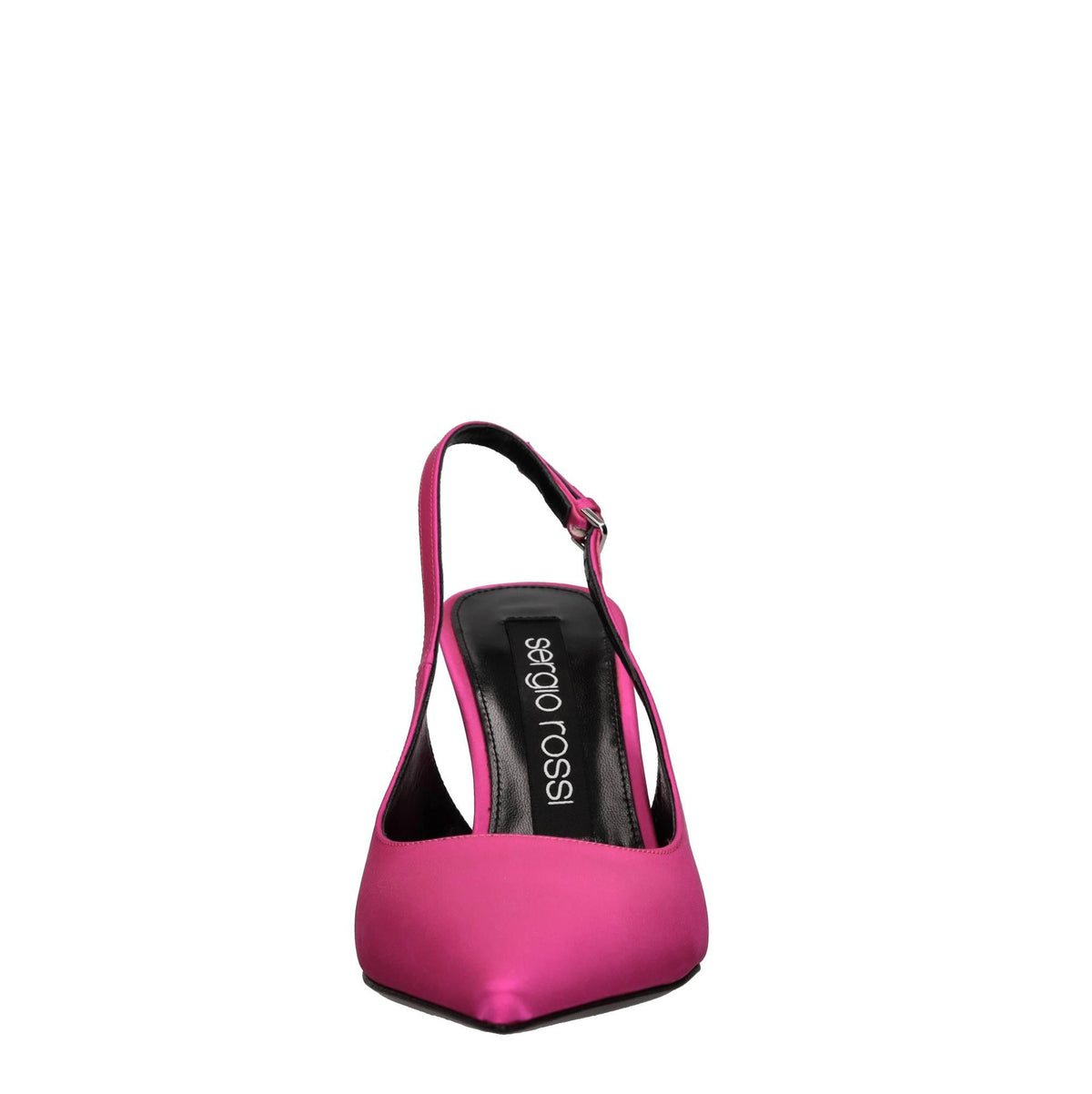 Décolleté slingback in raso 