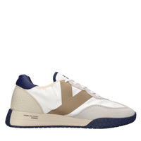 Sneakers in camoscio ecopelle e tessuto 
