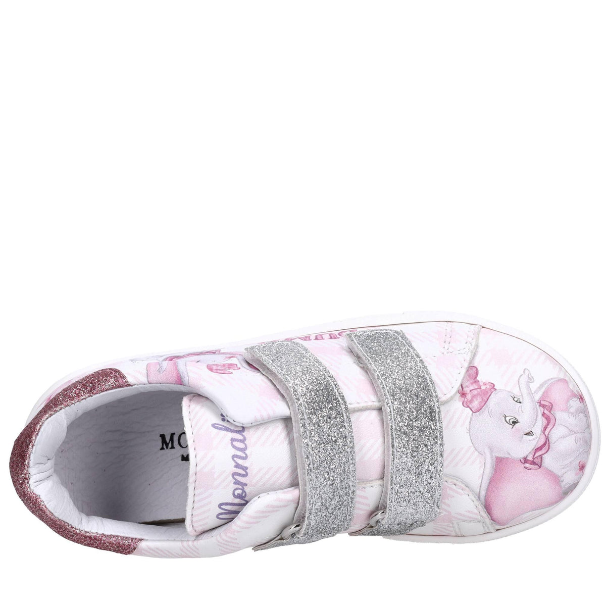 Sneakers in ecopelle e glitter 