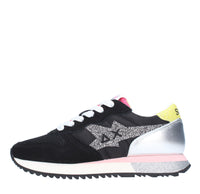 Sneakers in camoscio pelle e tessuto 
