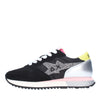 SUN68 Suede, leather, and fabric sneakers