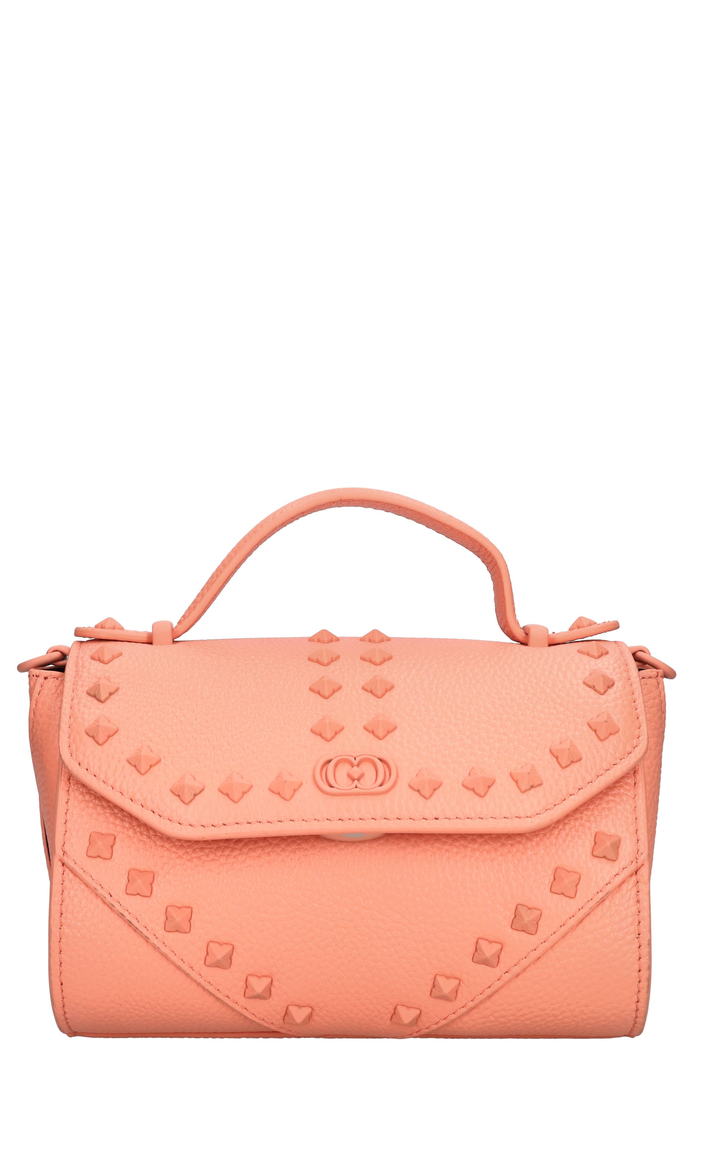 Borsa mini Frivolous in pelle e borchie 