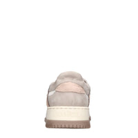 Sneakers in camoscio e tessuto 
