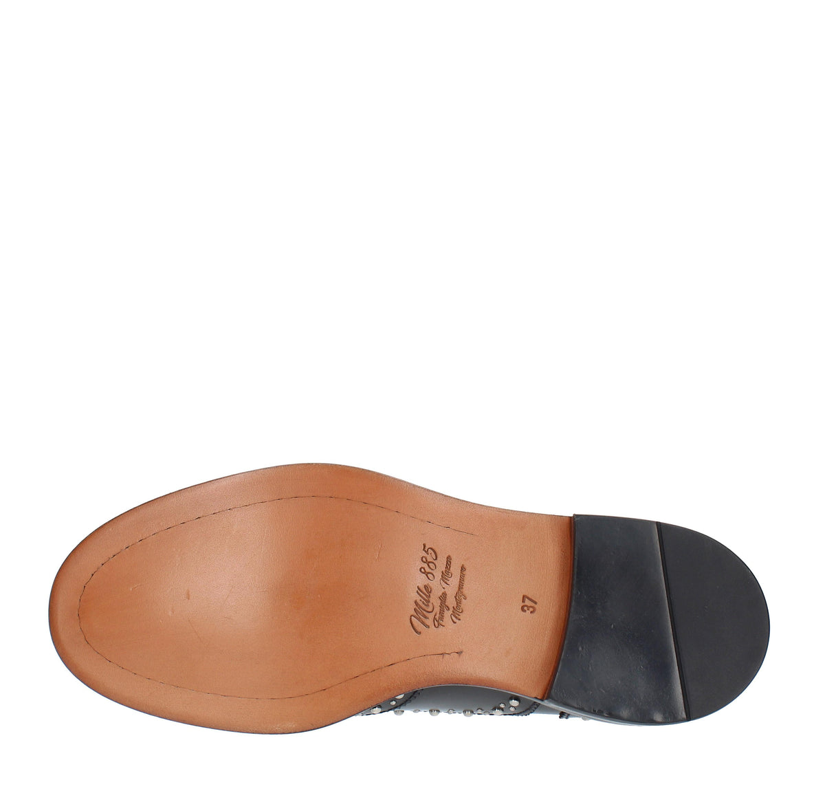 Stringate modello SIENA MILLE 885 in pelle e borchie 