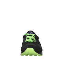 Sneakers in camoscio e tessuto 