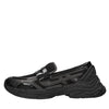 ASH Patent leather and fabric loafers