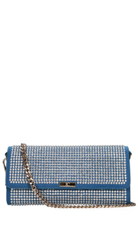 Borsa in ecopelle ecocamoscio e strass 