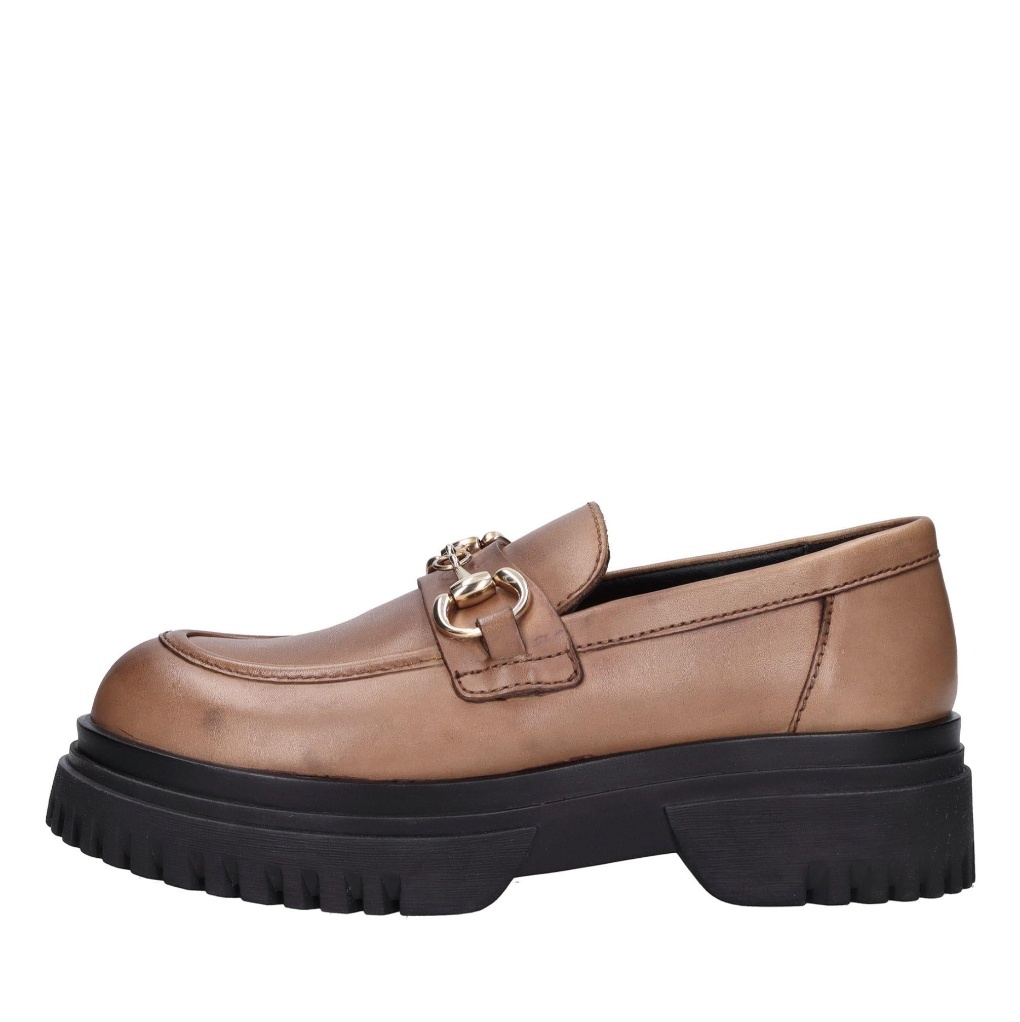 Mocassino in pelle<BR/> 
