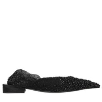 Ballerine slingback in tulle e strass 